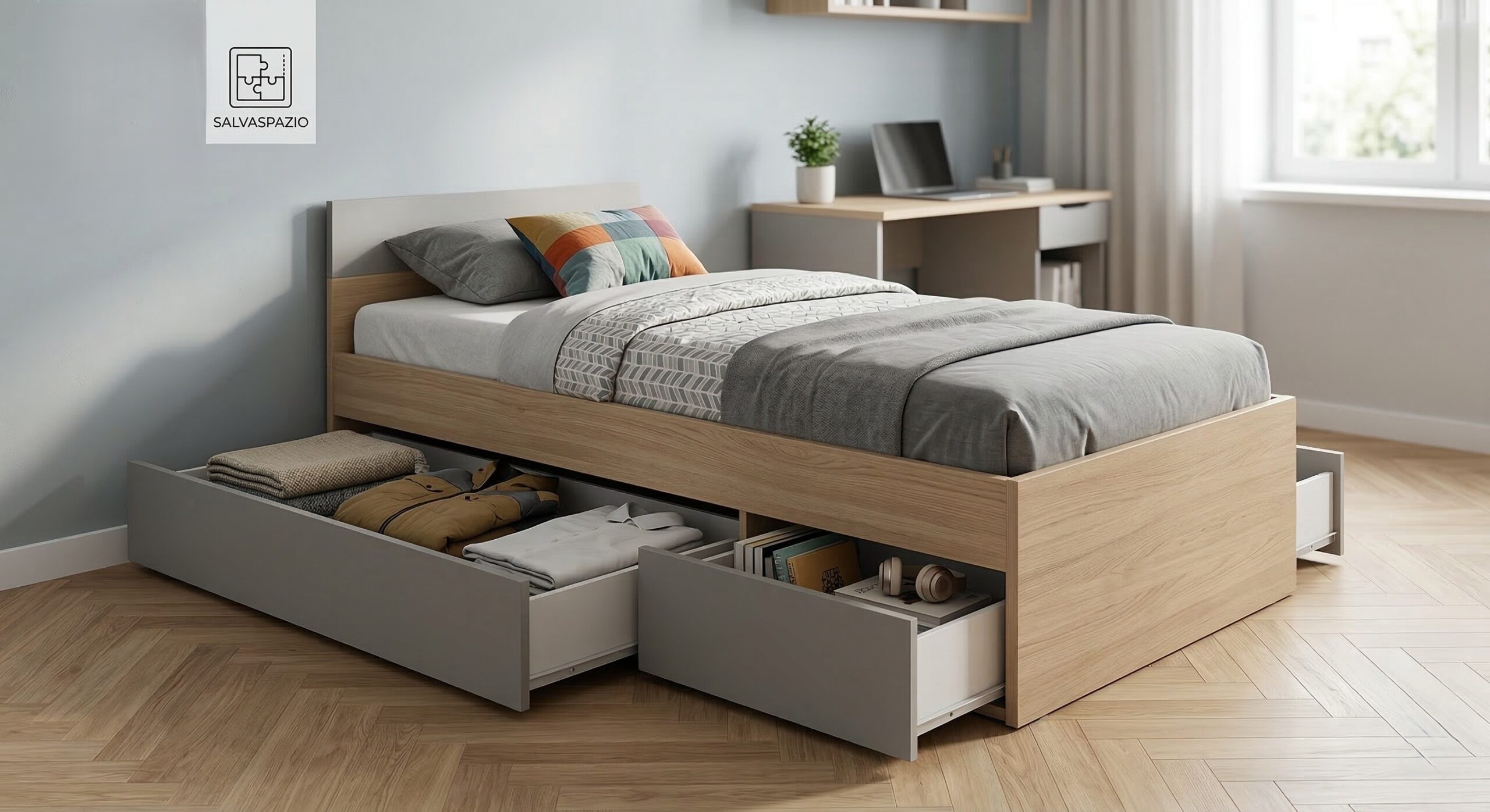 guida acquisto letto singolo con cassetti