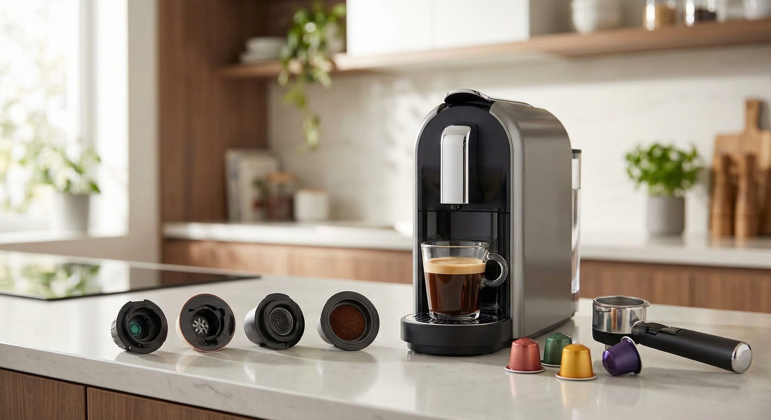 Macchina Caffè Compatibile Con Tutte le Capsule