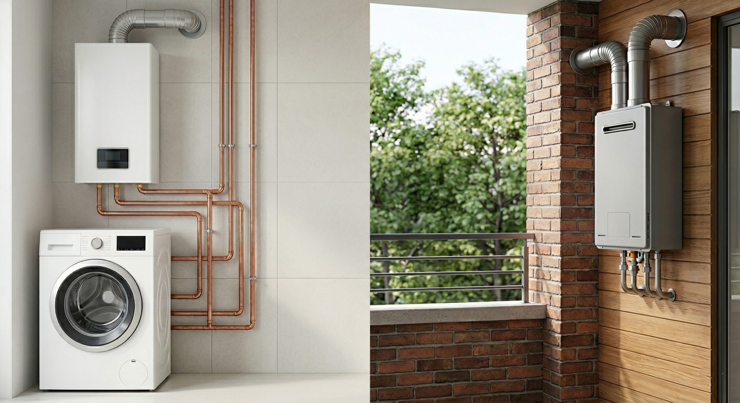 scaldabagno a gas da interno