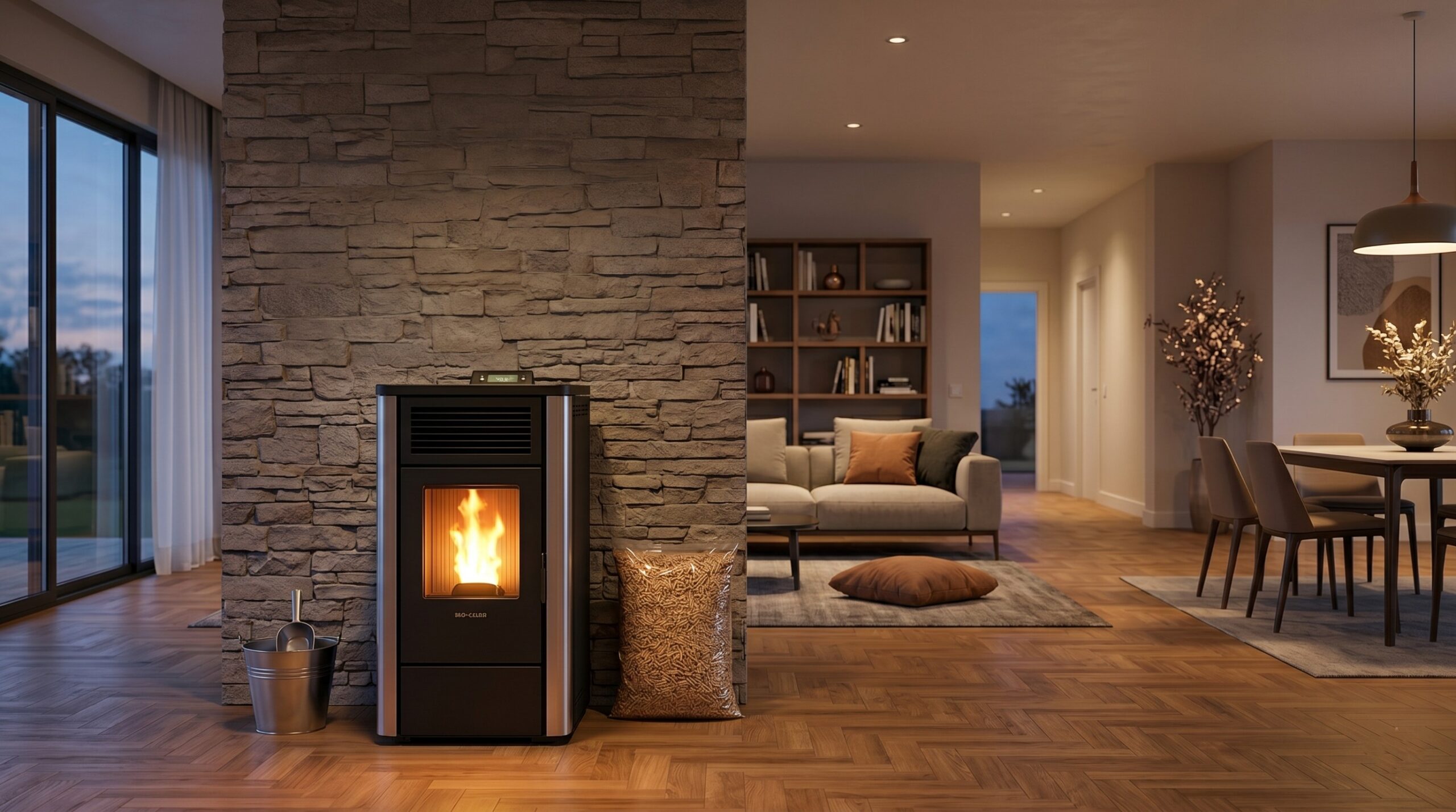 Stufa Pellet 100 mq